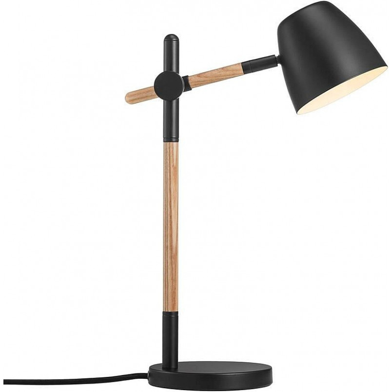 Lampa biurkowa skandynawska Theo czarna | Nordlux