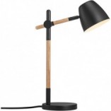 Lampa biurkowa skandynawska Theo czarna | Nordlux
