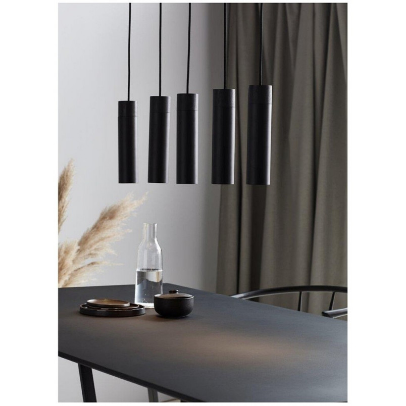 Lampa Wisząca Tilo V - Czarna, Metalowa | Nordlux