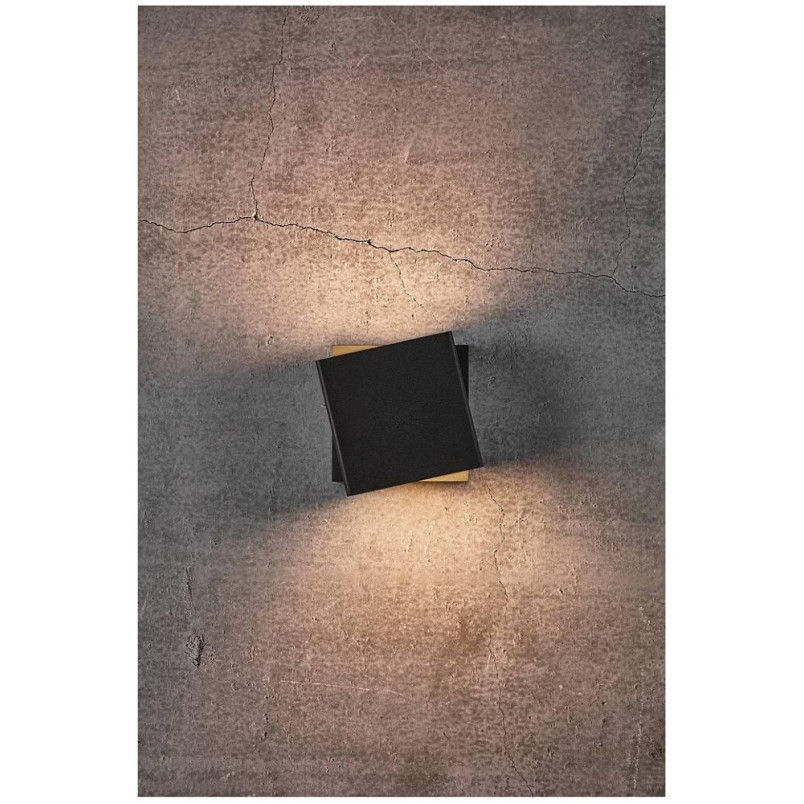 Kinkiet elewacyjny LED Nordlux Turn | Czarny | Oświetlenie zewnętrzne
