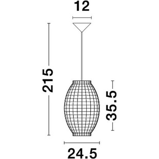 Lampa rattanowa wisząca boho Denpasar | Decolab24