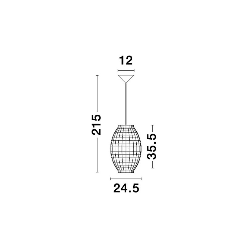 Lampa rattanowa wisząca boho Denpasar | Decolab24