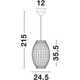 Lampa rattanowa wisząca boho Denpasar | Decolab24