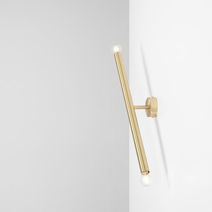 Kinkiet glamour tuba Tubo Brass S 60cm mosiężny Aldex