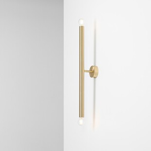 Kinkiet Glamour Mosiężny Tubo Brass Aldex | Salon, Sypialnia