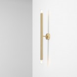 Kinkiet Glamour Mosiężny Tubo Brass Aldex | Salon, Sypialnia