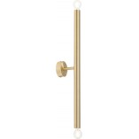 Kinkiet Glamour Mosiężny Tubo Brass Aldex | Salon, Sypialnia
