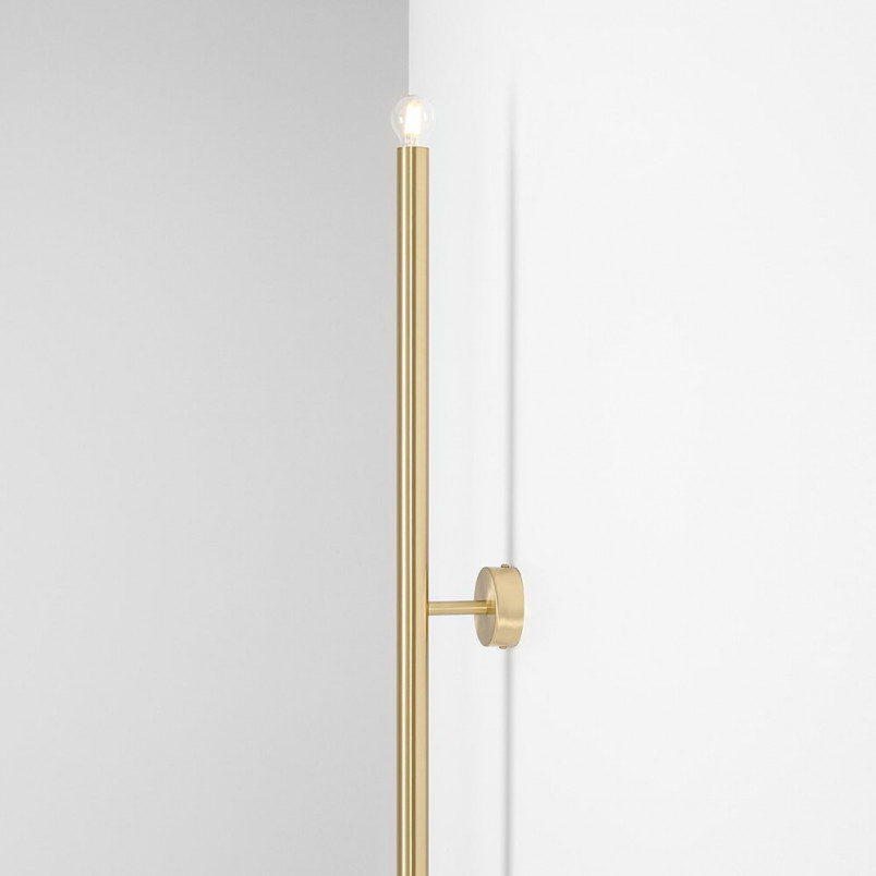 Kinkiet Glamour Mosiężny Tubo Brass Aldex | L100cm