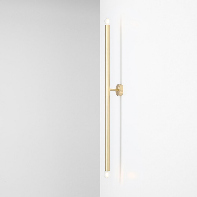 Kinkiet Glamour Mosiężny Tubo Brass Aldex | L100cm