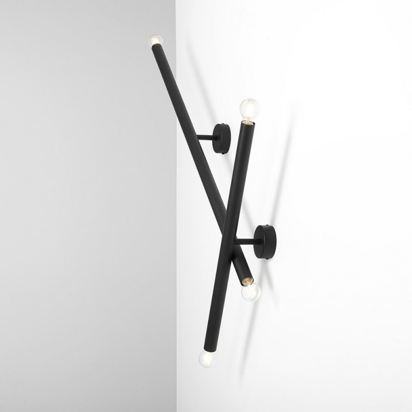 Kinkiet Tubo L czarny Aldex | Design i elegancja