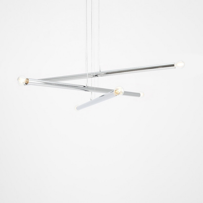 Lampa Tubo VI Aldex | Glamour, Chrom, 6 Żarówek | Kup Teraz