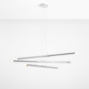 Lampa Tubo VI Aldex | Glamour, Chrom, 6 Żarówek | Kup Teraz