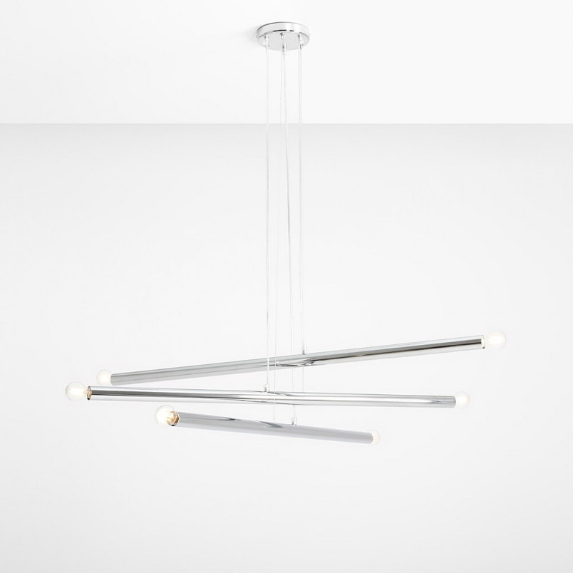 Lampa Tubo VI Aldex | Glamour, Chrom, 6 Żarówek | Kup Teraz