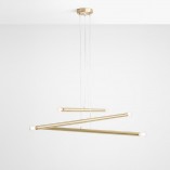 Lampa Aldex Tubo Brass VI | Mosiężna, Glamour, 100cm