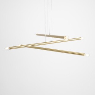 Lampa Aldex Tubo Brass VI | Mosiężna, Glamour, 100cm