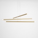 Lampa Aldex Tubo Brass VI | Mosiężna, Glamour, 100cm