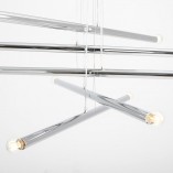 Lampa Glamour Tubo X 100cm Chrom Aldex - Elegancki Żyrandol