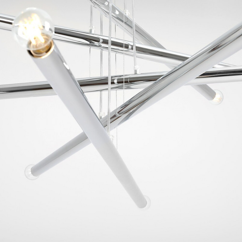 Lampa Glamour Tubo X 100cm Chrom Aldex - Elegancki Żyrandol
