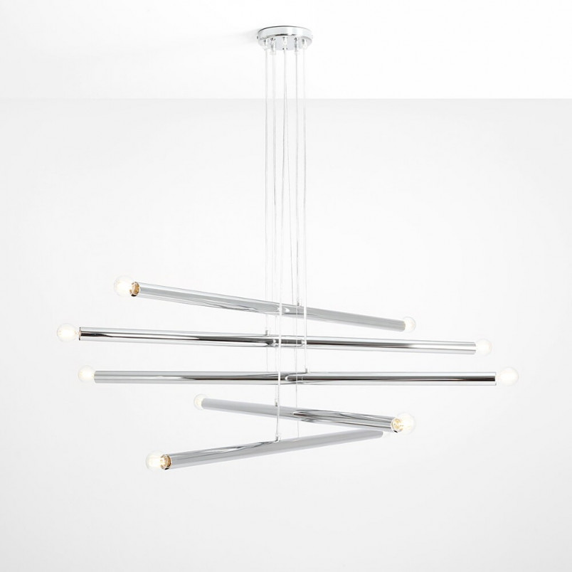 Lampa Glamour Tubo X 100cm Chrom Aldex - Elegancki Żyrandol