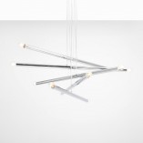 Lampa Glamour Tubo X 100cm Chrom Aldex - Elegancki Żyrandol