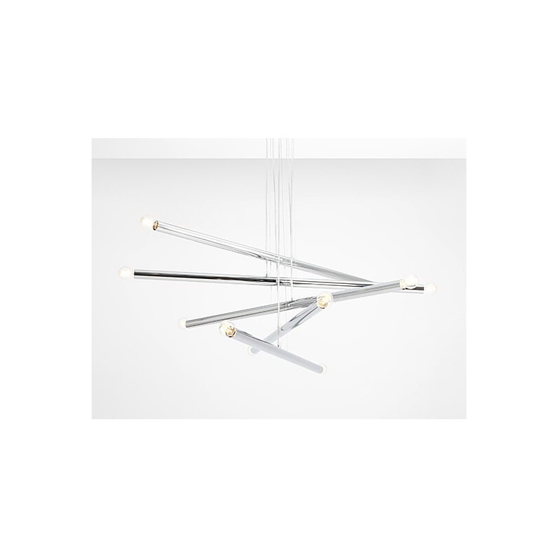 Lampa Glamour Tubo X 100cm Chrom Aldex - Elegancki Żyrandol