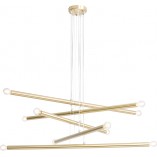 Lampa Glamour Tubo Brass Aldex | Mosiężny Żyrandol 100cm