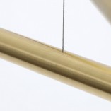 Lampa Glamour Aldex Tubo Brass VIII | Mosiężny Żyrandol 100cm