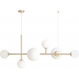 Lampa Wisząca Dione VI | Aldex | Biało-Mosiężna | Sklep Lamp
