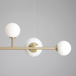 Lampa Wisząca Dione VI | Aldex | Biało-Mosiężna | Sklep Lamp