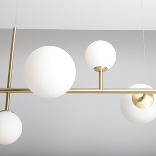 Lampa Wisząca Dione VI | Aldex | Biało-Mosiężna | Sklep Lamp