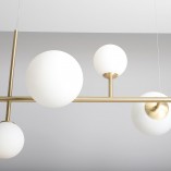 Lampa Wisząca Dione VI | Aldex | Biało-Mosiężna | Sklep Lamp