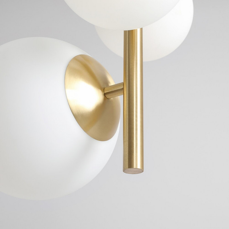 Lampa wisząca Bloom Aldex | 4 szklane kule, styl glamour