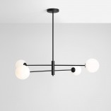 Lampa sufitowa szklane kule Homme Black IV | Aldex