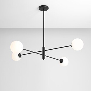 Lampa sufitowa szklane kule Homme Black IV | Aldex
