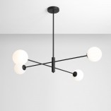 Lampa sufitowa szklane kule Homme Black IV | Aldex