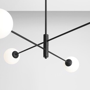 Lampa sufitowa szklane kule Homme Black IV | Aldex