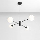Lampa sufitowa szklane kule Homme Black IV | Aldex