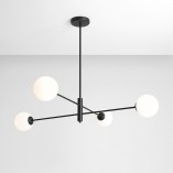Lampa sufitowa szklane kule Homme Black IV | Aldex