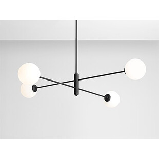 Lampa sufitowa szklane kule Homme Black IV | Aldex