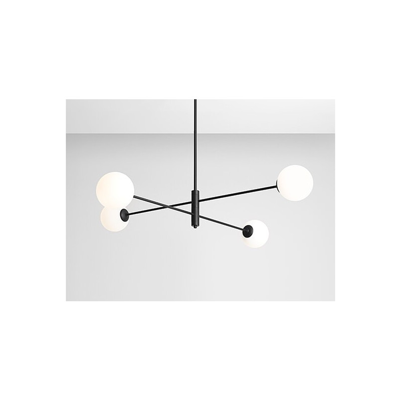 Lampa sufitowa szklane kule Homme Black IV | Aldex