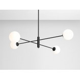 Lampa sufitowa szklane kule Homme Black IV | Aldex