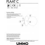 Plafon szklana kula Plaat 20cm | Ummo - Eleganckie oświetlenie