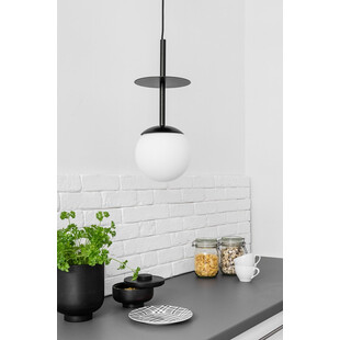 Lampa wisząca szklana kula Plaat 20cm biała Ummo | Kup teraz!