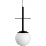 Lampa wisząca szklana kula Plaat 20cm biała Ummo | Kup teraz!