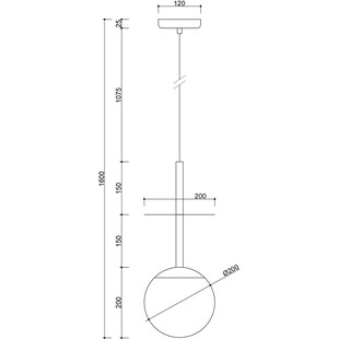 Lampa wisząca szklana kula Plaat 20cm biała Ummo | Kup teraz!