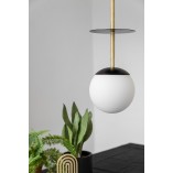 Lampa wisząca Plaat: Szklana kula 20cm | Ummo