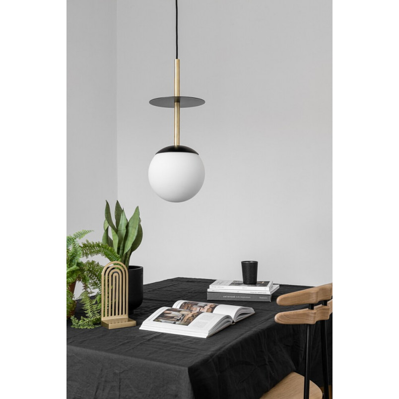 Lampa wisząca Plaat: Szklana kula 20cm | Ummo