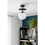 Lampa Sufitowa Kula Plaat B | Czarna i Biała | Ummo