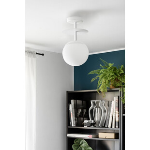 Lampa sufitowa szklana kula Plaat B biały marki Ummo
