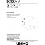 Plafon szklany kula glamour Borra | Ummo - 854 PLN